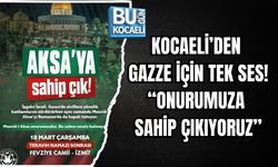 KOCAELİ’DEN GAZZE İÇİN TEK SES! “ONURUMUZA SAHİP ÇIKIYORUZ”