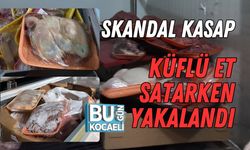 SKANDAL KASAP: KÜFLÜ ET SATARKEN YAKALANDI