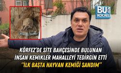 KÖRFEZ’DE SİTE BAHÇESİNDE BULUNAN İNSAN KEMİKLER MAHALLEYİ TEDİRGİN ETTİ “İLK BAŞTA HAYVAN KEMİĞİ SANDIM”