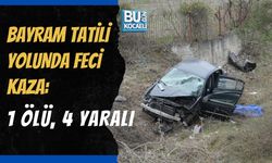 BAYRAM TATİLİ YOLUNDA FECİ KAZA : 1 ÖLÜ, 4 YARALI