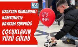 UZAKTAN KUMANDALI KAMYONETLE BAYRAM SÜRPRİZİ: ÇOCUKLARIN YÜZÜ GÜLDÜ