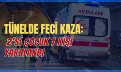 TÜNELDE FECİ KAZA: 2’Sİ ÇOCUK 7 KİŞİ YARALANDI