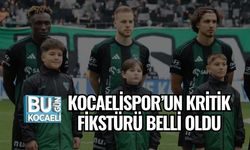 KOCAELİSPOR’UN KRİTİK FİKSTÜRÜ BELLİ OLDU