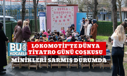 LOKOMOTİF’TE DÜNYA TİYATRO GÜNÜ COŞKUSU MİNİKLERİ SARMIŞ DURUMDA