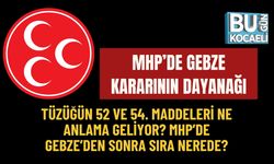 MHP’DE GEBZE KARARININ DAYANAĞI: TÜZÜĞÜN 52 VE 54. MADDELERİ NE ANLAMA GELİYOR? MHP’DE GEBZE’DEN SONRA SIRA NEREDE?