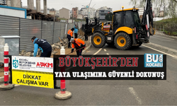 BÜYÜKŞEHİR’DEN YAYA ULAŞIMINA GÜVENLİ DOKUNUŞ