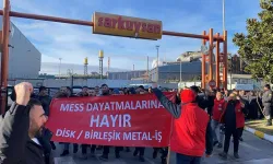 GEBZE’DE METAL İŞÇİLERİNDEN MESS PROTESTOSU