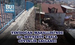 YENİDOĞAN MAHALLESİ’NDE 350 METREKÜP TAŞLA GÜVENLİK SAĞLANDI