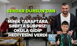 SERDAR DURSUN’DAN MİNİK TARAFTARA SINIFTA SÜRPRİZ! OKULA GİDİP HEDİYESİNİ VERDİ