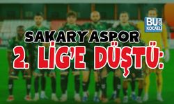 SAKARYASPOR 2. LİG’E DÜŞTÜ: EROKSPOR MAĞLUBİYETİ SONU GETİRDİ