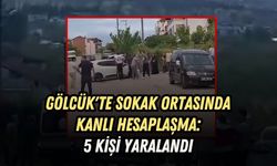 GÖLCÜK'TE SOKAK ORTASINDA KANLI HESAPLAŞMA: 5 KİŞİ YARALANDI