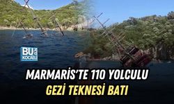 MARMARİS'TE 110 YOLCULU GEZİ TEKNESİ BATI