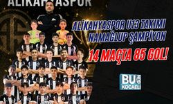 ALİKAHYASPOR U13 TAKIMI NAMAĞLUP ŞAMPİYON: 14 MAÇTA 85 GOL!