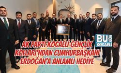 AK PARTİ KOCAELİ GENÇLİK KOLLARI'NDAN CUMHURBAŞKANI ERDOĞAN'A ANLAMLI HEDİYE