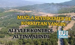 MUĞLA SEYDİKEMER'DE KORKUTAN YANGIN: ALEVLER KONTROL ALTINA ALINDI