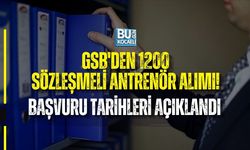 GSB'DEN 1200 SÖZLEŞMELİ ANTRENÖR ALIMI! BAŞVURU TARİHLERİ AÇIKLANDI