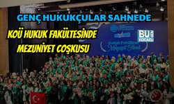 KOÜ HUKUK FAKÜLTESİ’NDE MEZUNİYET COŞKUSU: GENÇ HUKUKÇULAR KEPLERİNİ HAVAYA ATTI