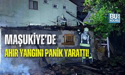 MAŞUKİYE’DE AHIR YANGINI PANİK YARATTI!
