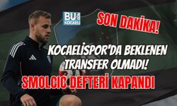SON DAKİKA! KOCAELİSPOR'DA BEKLENEN TRANSFER OLMADI! SMOLCIC DEFTERİ KAPANDI