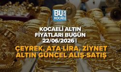 KOCAELİ ALTIN FİYATLARI BUGÜN – 22/06/2026 | ÇEYREK, ATA LİRA, ZİYNET ALTIN GÜNCEL ALIŞ‑SATIŞ