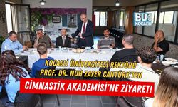 KOCAELİ ÜNİVERSİTESİ REKTÖRÜ PROF. DR. NUH ZAFER CANTÜRK'TEN CİMNASTİK AKADEMİSİ'NE ZİYARET!