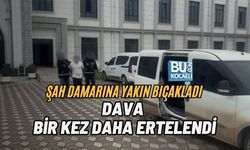 ŞAH DAMARINA YAKIN BIÇAKLADI, DAVA BİR KEZ DAHA ERTELENDİ