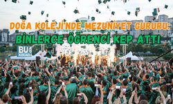 DOĞA KOLEJİ'NDE MEZUNİYET GURURU: BİNLERCE ÖĞRENCİ KEP ATTI