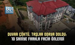 DUVAR ÇÖKTÜ, TAŞLAR ODAYA DOLDU: 10 SANİYE FARKLA FACİA ÖNLENDİ
