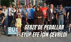 PEDALLAR EYÜP EFE İÇİN ÇEVRİLDİ: GEBZE'DE DUYGU DOLU ANMA