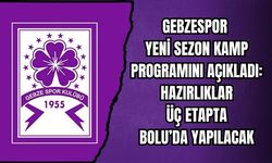 GEBZESPOR YENİ SEZON KAMP PROGRAMINI AÇIKLADI: HAZIRLIKLAR ÜÇ ETAPTA BOLU’DA YAPILACAK