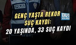 GENÇ YAŞTA REKOR SUÇ KAYDI: 20 YAŞINDA, 33 SUÇ KAYDI