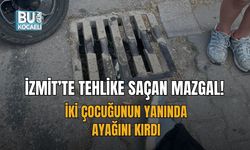 İZMİT’TE TEHLİKE SAÇAN MAZGAL! İKİ ÇOCUĞUNUN YANINDA AYAĞINI KIRDI