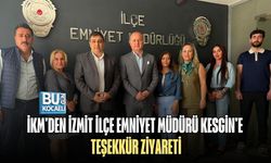 İKM'DEN İZMİT İLÇE EMNİYET MÜDÜRÜ KESGİN'E TEŞEKKÜR ZİYARETİ