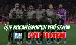 İŞTE KOCAELİSPOR'UN YENİ SEZON KAMP PROGRAMI