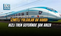 İZMİTLİ YOLCULAR DA VARDI: HIZLI TREN SEFERİNDE ŞOK ARIZA