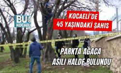 KOCAELİ’DE 45 YAŞINDAKİ ŞAHIS PARKTA AĞACA ASILI HALDE BULUNDU