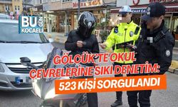 GÖLCÜK’TE OKUL ÇEVRELERİNE SIKI DENETİM: 523 KİŞİ SORGULANDI