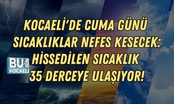 KOCAELİ'DE CUMA GÜNÜ SICAKLIKLAR NEFES KESECEK: HİSSEDİLEN SICAKLIK 35 DERCEYE ULAŞIYOR!