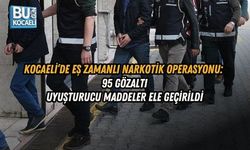 KOCAELİ’DE EŞ ZAMANLI NARKOTİK OPERASYONU: 95 GÖZALTI, UYUŞTURUCU MADDELER ELE GEÇİRİLDİ