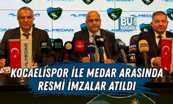 KOCAELİSPOR İLE MEDAR ARASINDA RESMİ İMZALAR ATILDI