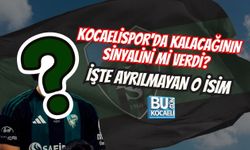 KOCAELİSPOR'DA KALACAĞININ SİNYALİNİ Mİ VERDİ? İŞTE AYRILMAYAN O İSİM