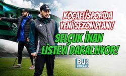 KOCAELİSPOR'DA YENİ SEZON PLANI! SELÇUK İNAN LİSTEYİ DARALTIYOR!