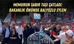 MEMURUN SABIR TAŞI ÇATLADI: BAKANLIK ÖNÜNDE BALYOZLU EYLEM