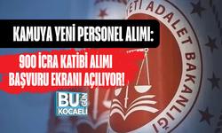 KAMUYA YENİ PERSONEL ALIMI: 900 İCRA KATİBİ ALIMI BAŞVURU EKRANI AÇILIYOR!