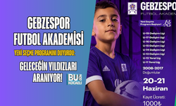 GEBZESPOR FUTBOL AKADEMİSİ YENİ SEÇME PROGRAMINI DUYURDU: GELECEĞİN YILDIZLARI ARANIYOR!