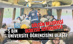 GÖLCÜK BELEDİYESİ ÜCRETSİZ SEFERLERİYLE 5 BİN ÜNİVERSİTE ÖĞRENCİSİNE ULAŞTI