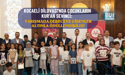 KOCAELİ DİLOVASI'NDA ÇOCUKLARIN KUR'AN SEVİNCİ: YARIŞMADA DERECEYE GİRENLER ALTINLA ÖDÜLLENDİRİLDİ!