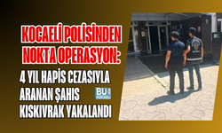 KOCAELİ POLİSİNDEN NOKTA OPERASYON: 4 YIL HAPİS CEZASIYLA ARANAN ŞAHIS KISKIVRAK YAKALANDI