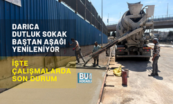 DARICA DUTLUK SOKAK BAŞTAN AŞAĞI YENİLENİYOR: İŞTE ÇALIŞMALARDA SON DURUM