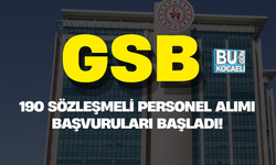 GSB 190 SÖZLEŞMELİ PERSONEL ALIMI BAŞVURULARI BAŞLADI!